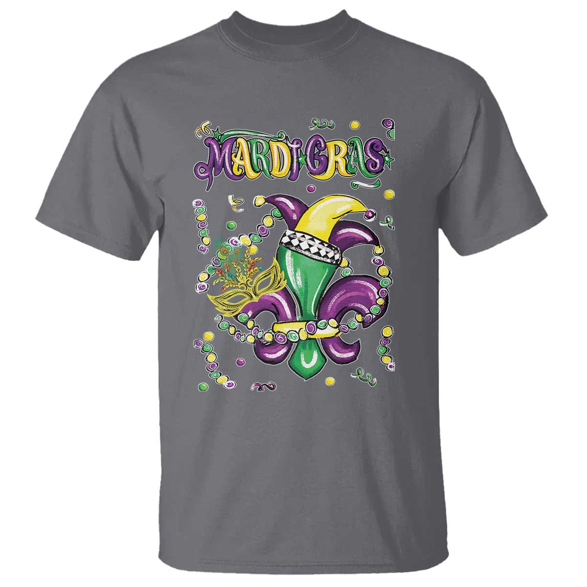 Mardi Gras T Shirt Fleur de Lis Carnival Fat Tuesday