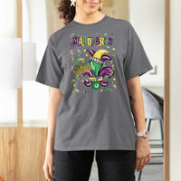 Mardi Gras T Shirt For Women Fleur de Lis Carnival Fat Tuesday
