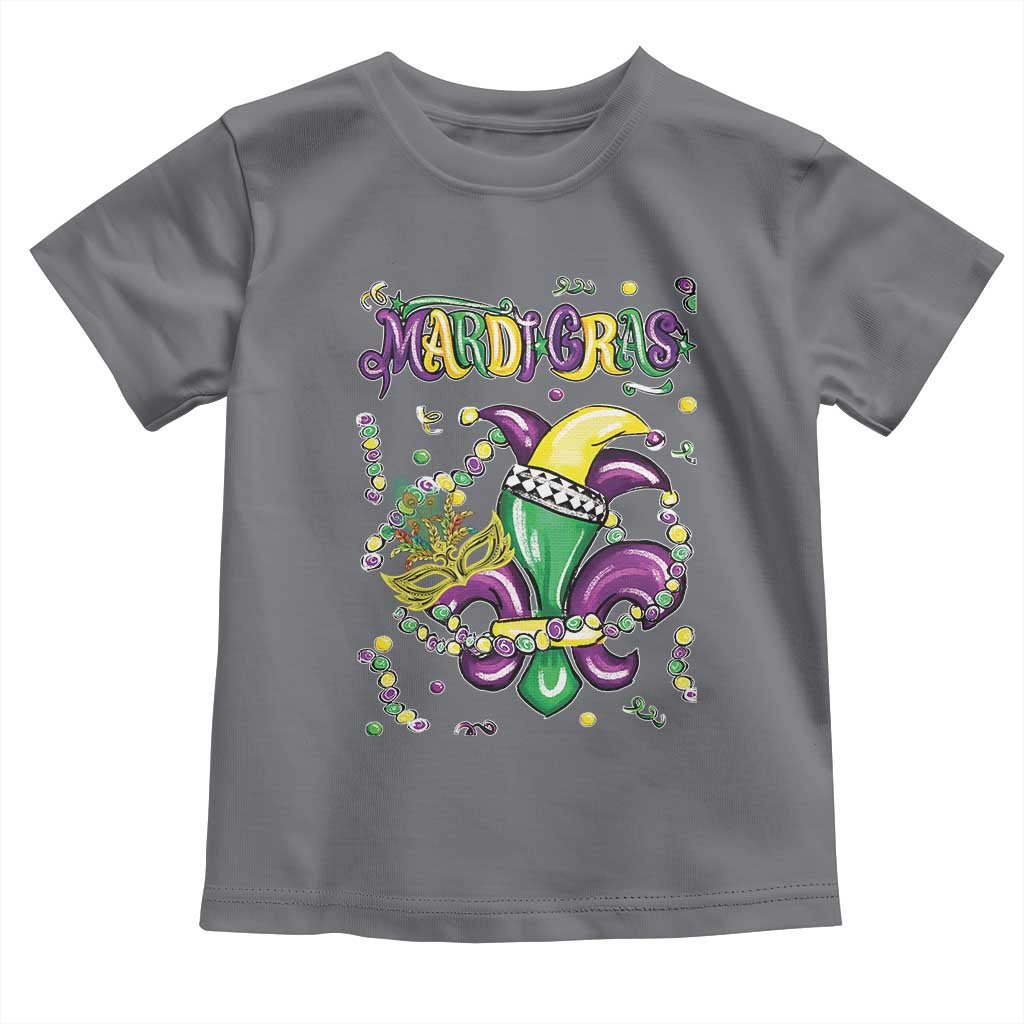 Mardi Gras Toddler T Shirt Fleur de Lis Carnival Fat Tuesday