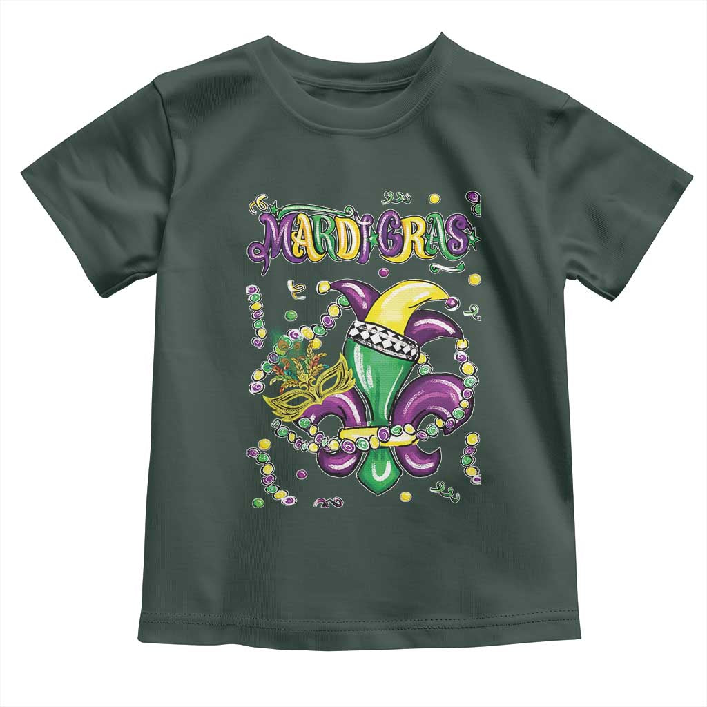 Mardi Gras Toddler T Shirt Fleur de Lis Carnival Fat Tuesday