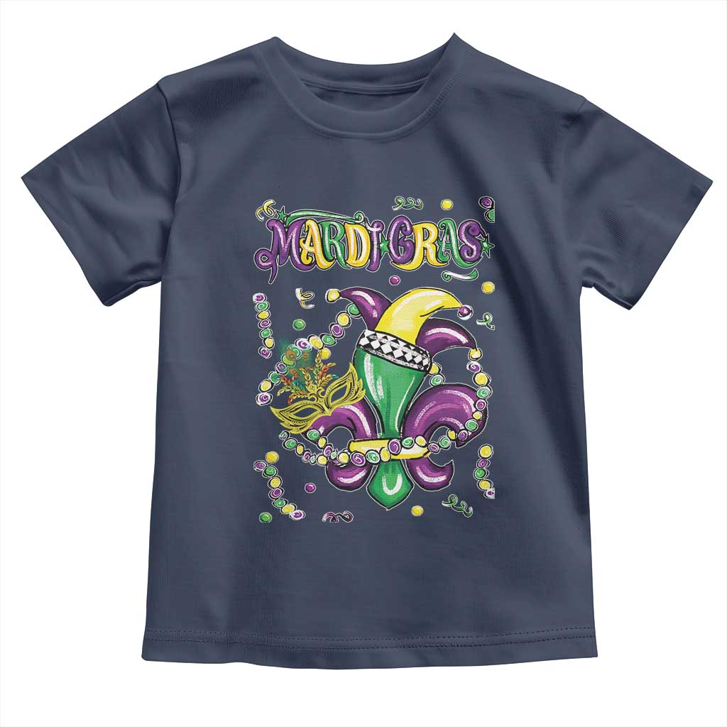 Mardi Gras Toddler T Shirt Fleur de Lis Carnival Fat Tuesday