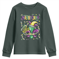 Mardi Gras Youth Sweatshirt Fleur de Lis Carnival Fat Tuesday