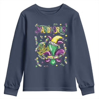 Mardi Gras Youth Sweatshirt Fleur de Lis Carnival Fat Tuesday
