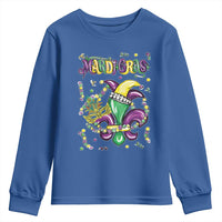 Mardi Gras Youth Sweatshirt Fleur de Lis Carnival Fat Tuesday