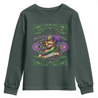Mardi Gras Crocodile Youth Sweatshirt Mardigator Alligator Costume Carnival Ain't No Party Like Mardi Gras