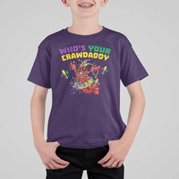 Mardi Gras Crawfish T Shirt For Kid Whos Your Crawdaddy Jester Beads