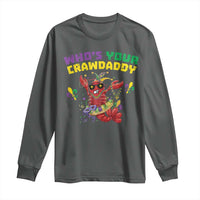 Mardi Gras Crawfish Long Sleeve Shirt Whos Your Crawdaddy Jester Beads