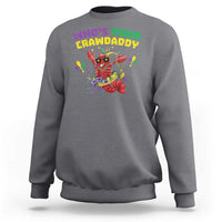 Mardi Gras Crawfish Sweatshirt Whos Your Crawdaddy Jester Beads