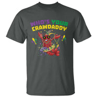 Mardi Gras Crawfish T Shirt Whos Your Crawdaddy Jester Beads