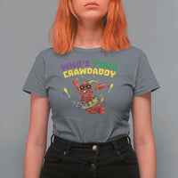 Mardi Gras Crawfish T Shirt For Women Whos Your Crawdaddy Jester Beads