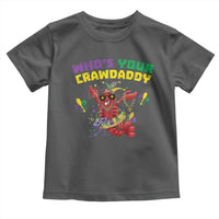 Mardi Gras Crawfish Toddler T Shirt Whos Your Crawdaddy Jester Beads