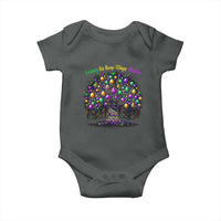 Mardi Gras Bead Tree Baby Onesie Carnival New Orleans 2025 Laissez Les Bons Temps Rouler