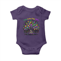 Mardi Gras Bead Tree Baby Onesie Carnival New Orleans 2025 Laissez Les Bons Temps Rouler