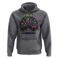 Mardi Gras Bead Tree Hoodie Carnival New Orleans 2025 Laissez Les Bons Temps Rouler
