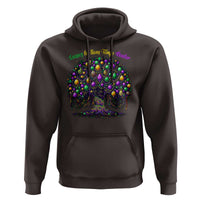 Mardi Gras Bead Tree Hoodie Carnival New Orleans 2025 Laissez Les Bons Temps Rouler