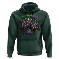 Mardi Gras Bead Tree Hoodie Carnival New Orleans 2025 Laissez Les Bons Temps Rouler