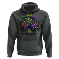 Mardi Gras Bead Tree Hoodie Carnival New Orleans 2025 Laissez Les Bons Temps Rouler