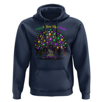 Mardi Gras Bead Tree Hoodie Carnival New Orleans 2025 Laissez Les Bons Temps Rouler