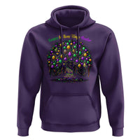 Mardi Gras Bead Tree Hoodie Carnival New Orleans 2025 Laissez Les Bons Temps Rouler
