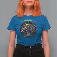Mardi Gras Bead Tree T Shirt For Women Carnival New Orleans 2025 Laissez Les Bons Temps Rouler