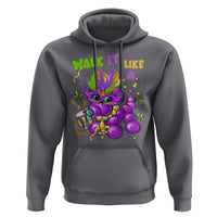 Funny Mardi Gras Hoodie Walk it Like a Dog Louisiana Fleur De Lis