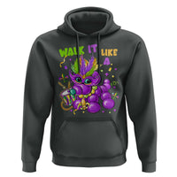 Funny Mardi Gras Hoodie Walk it Like a Dog Louisiana Fleur De Lis