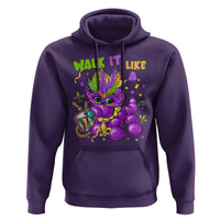 Funny Mardi Gras Hoodie Walk it Like a Dog Louisiana Fleur De Lis