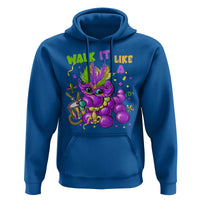 Funny Mardi Gras Hoodie Walk it Like a Dog Louisiana Fleur De Lis