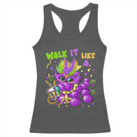 Funny Mardi Gras Racerback Tank Top Walk it Like a Dog Louisiana Fleur De Lis