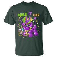 Funny Mardi Gras T Shirt Walk it Like a Dog Louisiana Fleur De Lis