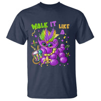 Funny Mardi Gras T Shirt Walk it Like a Dog Louisiana Fleur De Lis