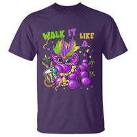 Funny Mardi Gras T Shirt Walk it Like a Dog Louisiana Fleur De Lis