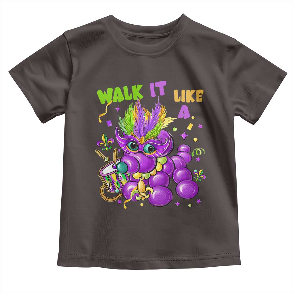 Funny Mardi Gras Toddler T Shirt Walk it Like a Dog Louisiana Fleur De Lis