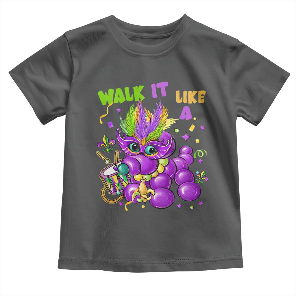 Funny Mardi Gras Toddler T Shirt Walk it Like a Dog Louisiana Fleur De Lis