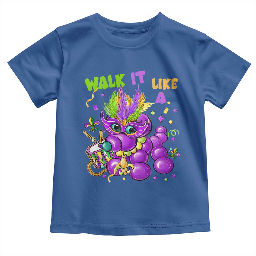 Funny Mardi Gras Toddler T Shirt Walk it Like a Dog Louisiana Fleur De Lis