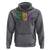 Mardi Gras 504 Nola New Orleans Louisiana Hoodie Glitter Print Fleur de Lis