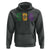 Mardi Gras 504 Nola New Orleans Louisiana Hoodie Glitter Print Fleur de Lis