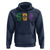 Mardi Gras 504 Nola New Orleans Louisiana Hoodie Glitter Print Fleur de Lis