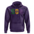 Mardi Gras 504 Nola New Orleans Louisiana Hoodie Glitter Print Fleur de Lis