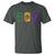 Mardi Gras 504 Nola New Orleans Louisiana T Shirt Glitter Print Fleur de Lis