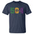 Mardi Gras 504 Nola New Orleans Louisiana T Shirt Glitter Print Fleur de Lis