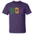 Mardi Gras 504 Nola New Orleans Louisiana T Shirt Glitter Print Fleur de Lis