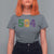 Mardi Gras 504 Nola New Orleans Louisiana T Shirt For Women Glitter Print Fleur de Lis