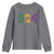 Mardi Gras 504 Nola New Orleans Louisiana Youth Sweatshirt Glitter Print Fleur de Lis