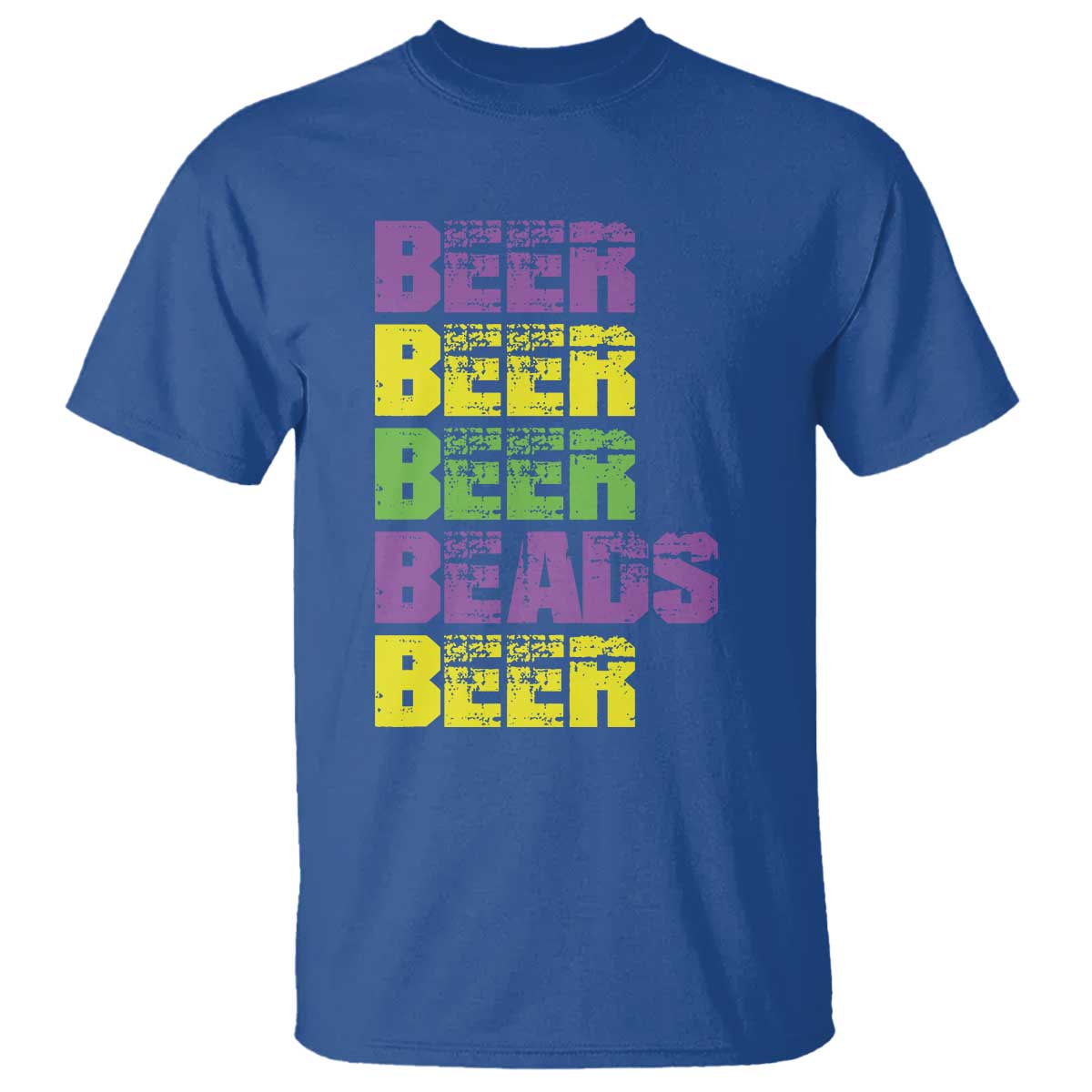 Funny Mardi Gras T Shirt Retro Beer Beads Fat Tuesday Festival Celebration
