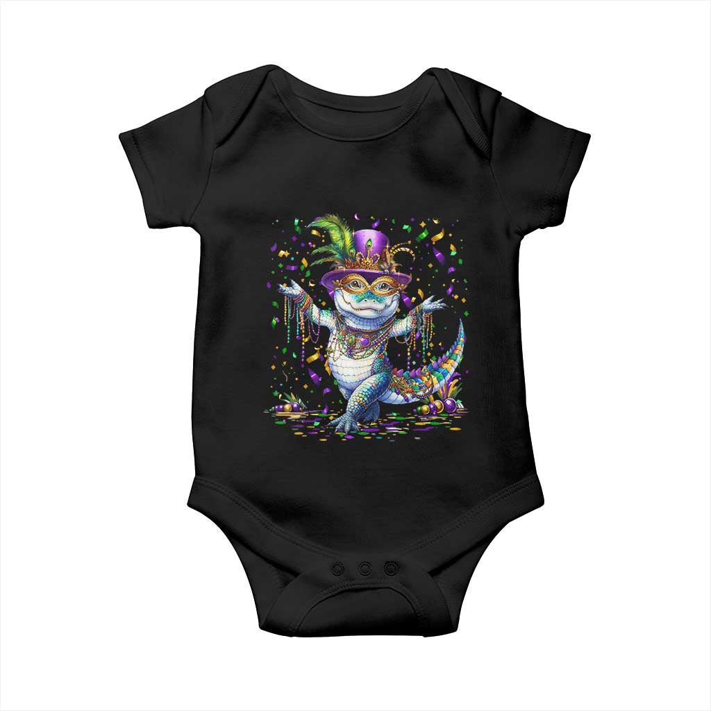 Mardi Gras Crocodile Baby Onesie Mardigator Alligator Costume Carnival New Orleans Louisiana