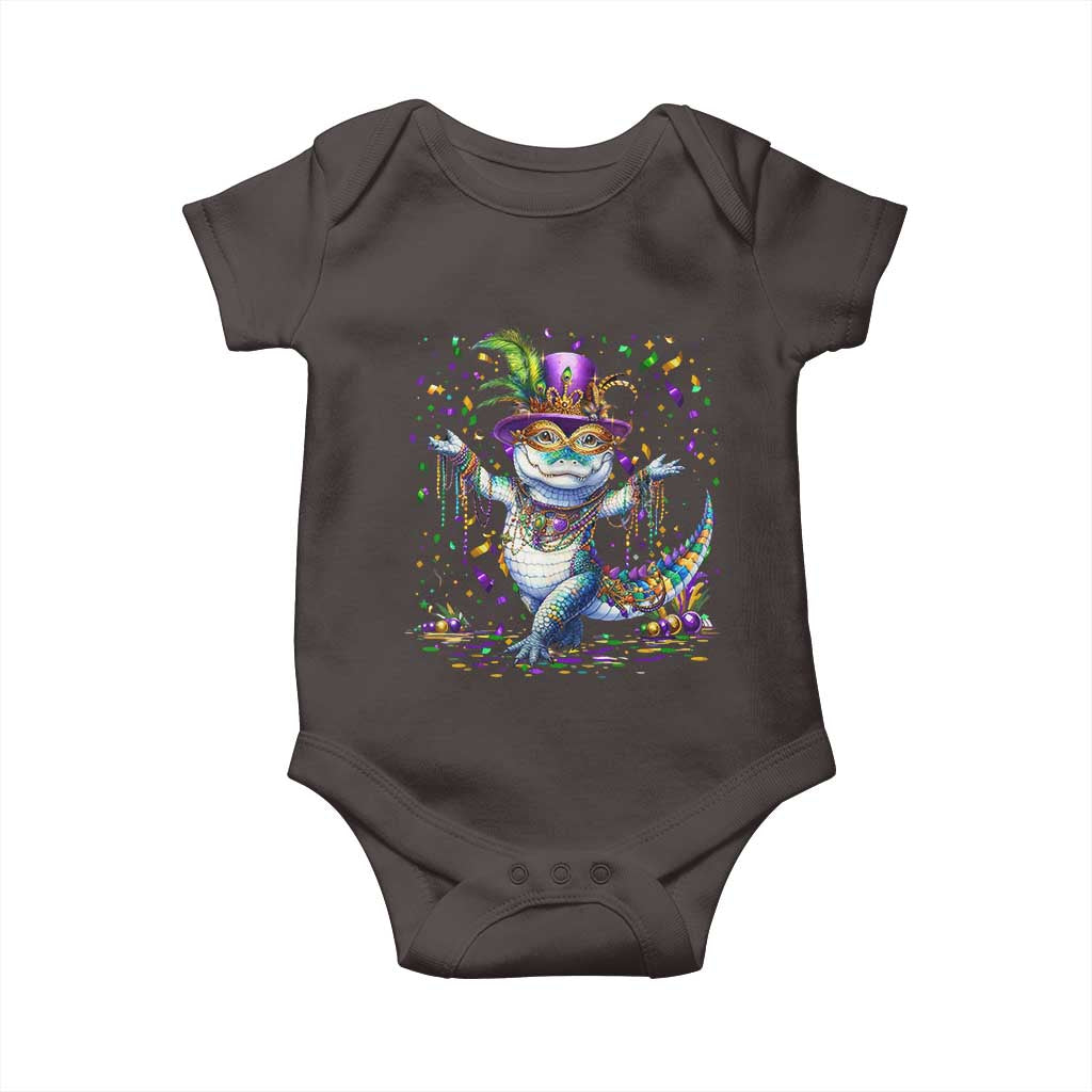 Mardi Gras Crocodile Baby Onesie Mardigator Alligator Costume Carnival New Orleans Louisiana
