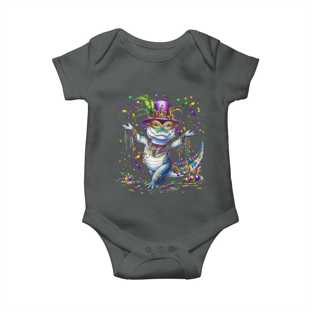 Mardi Gras Crocodile Baby Onesie Mardigator Alligator Costume Carnival New Orleans Louisiana