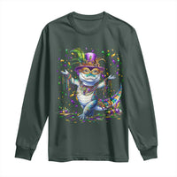 Mardi Gras Crocodile Long Sleeve Shirt Mardigator Alligator Costume Carnival New Orleans Louisiana