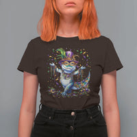 Mardi Gras Crocodile T Shirt For Women Mardigator Alligator Costume Carnival New Orleans Louisiana